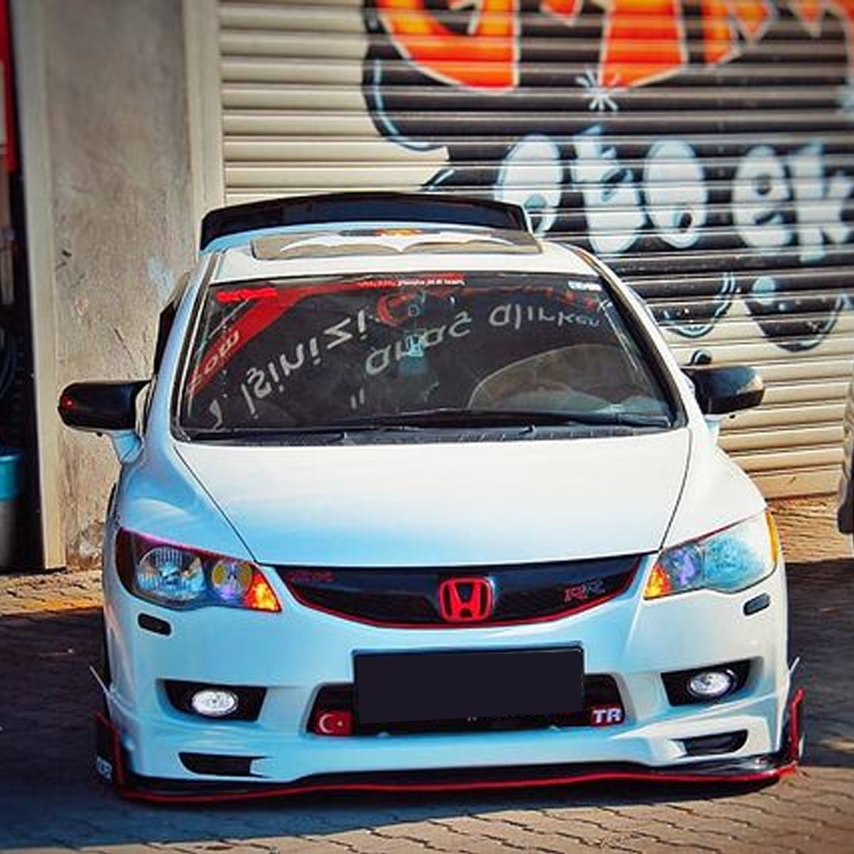Mirror Cover For Honda Civic FD6 2006 - 2011 Accessory Bright Black BAT MODEL
