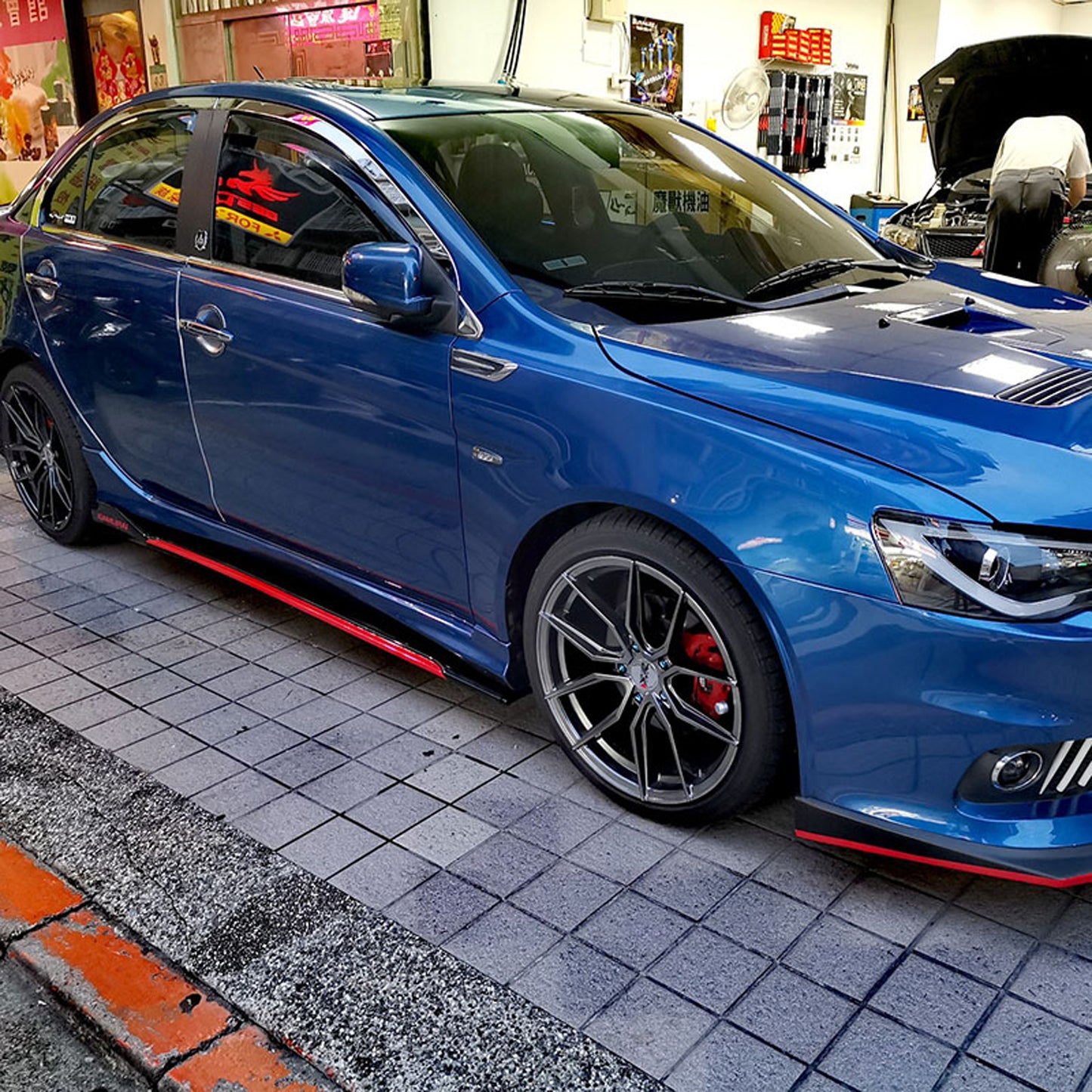 AutoVision Universal Side Skirts 8pcs All Cars Universal Model