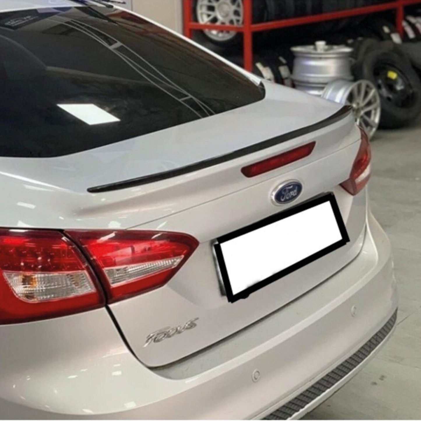 Aileron arrière pour Ford Focus 3/4 SD 2011 2017 en plastique dur ABS