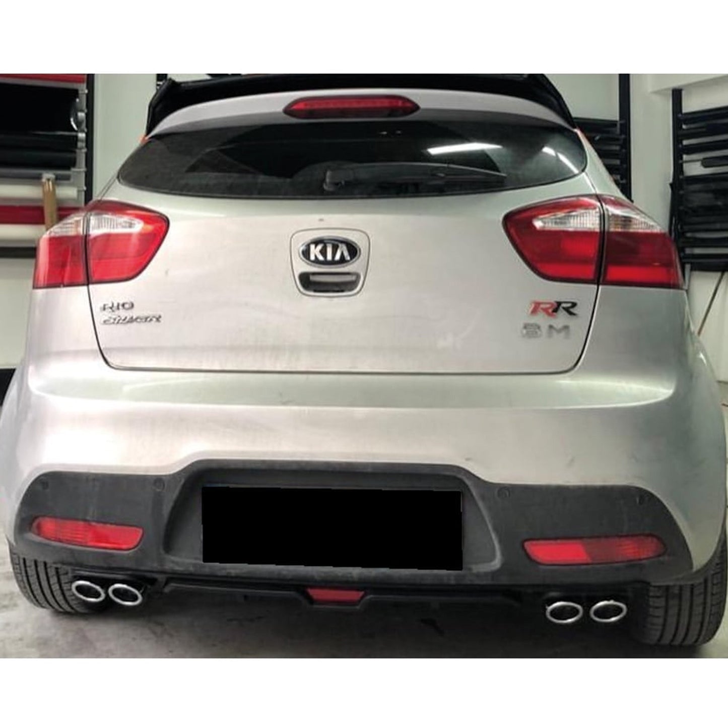 Rear Diffuser for UNI Type U Model Custom Style Car Styling Diffüser Rear Body Kit Spoiler Bumper Lip Splitter