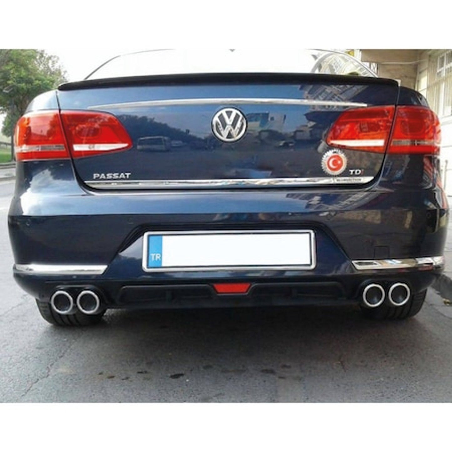 Rear Diffuser for UNI Type U Model Custom Style Car Styling Diffüser Rear Body Kit Spoiler Bumper Lip Splitter
