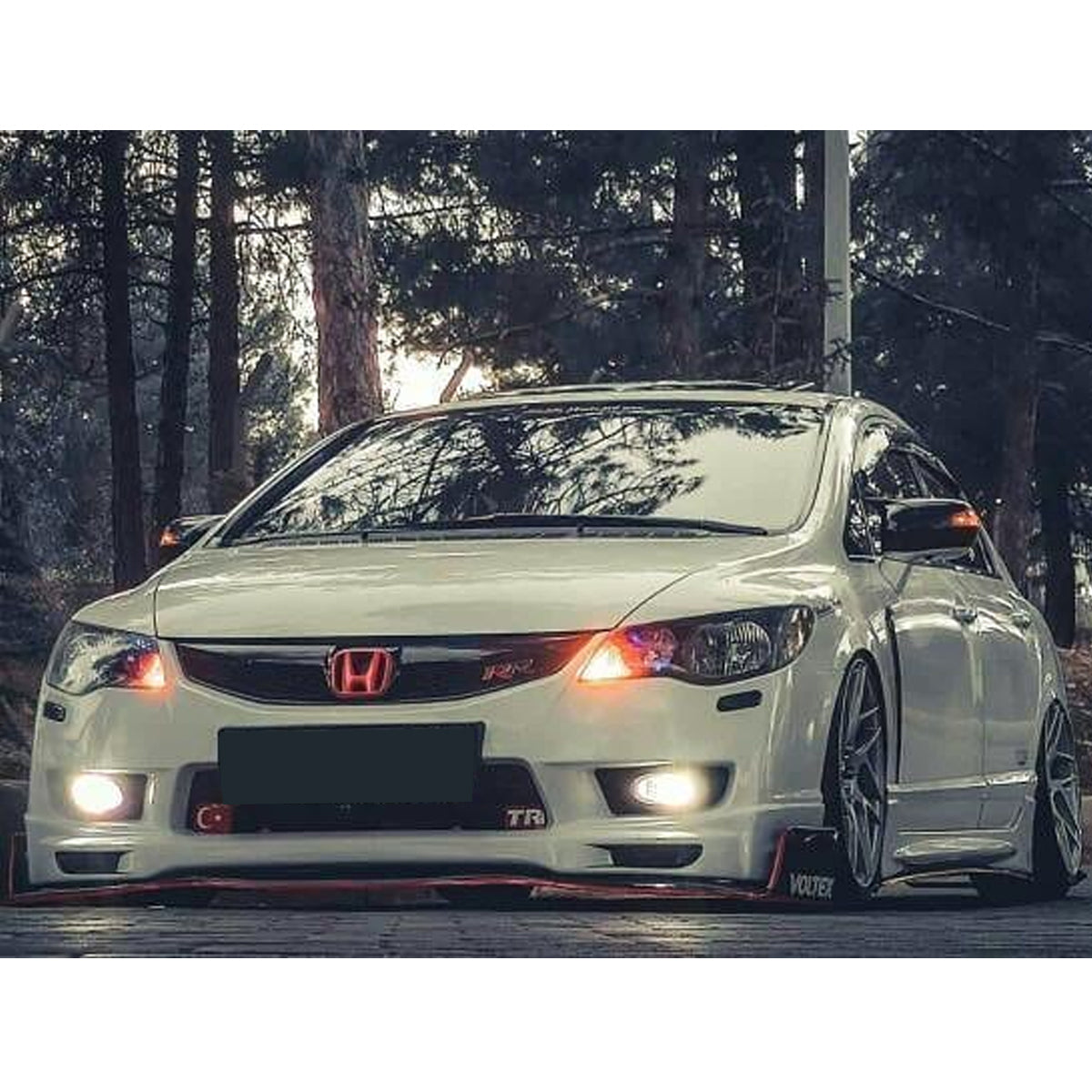 Mirror Cover For Honda Civic FD6 2006 - 2011 Accessory Bright Black BAT MODEL