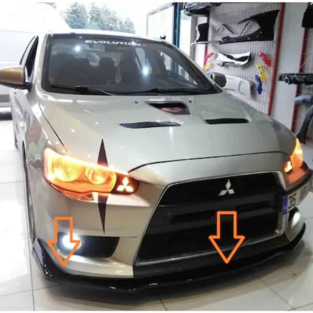 AutoVision FC Model 3Pcs Front Bumper Lip All Cars Universal Model