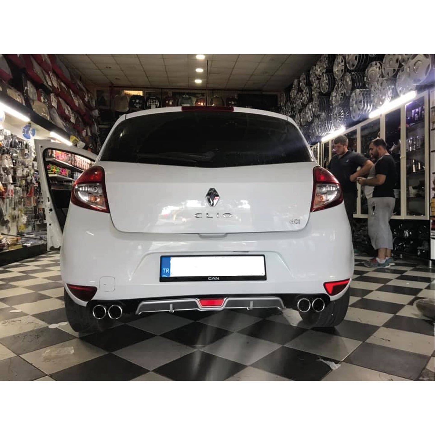 Rear Diffuser for UNI Type U Model Custom Style Car Styling Diffüser Rear Body Kit Spoiler Bumper Lip Splitter