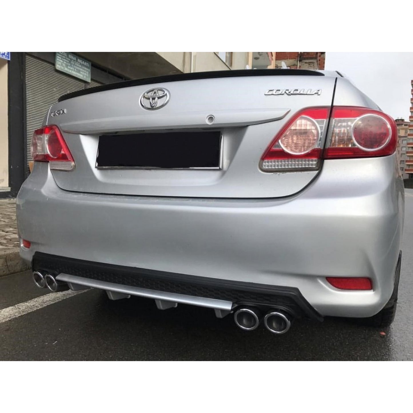 Rear Diffuser for P Type Ro Model Custom Style Car Styling Diffüser Rear Body Kit Spoiler Bumper Lip Splitter