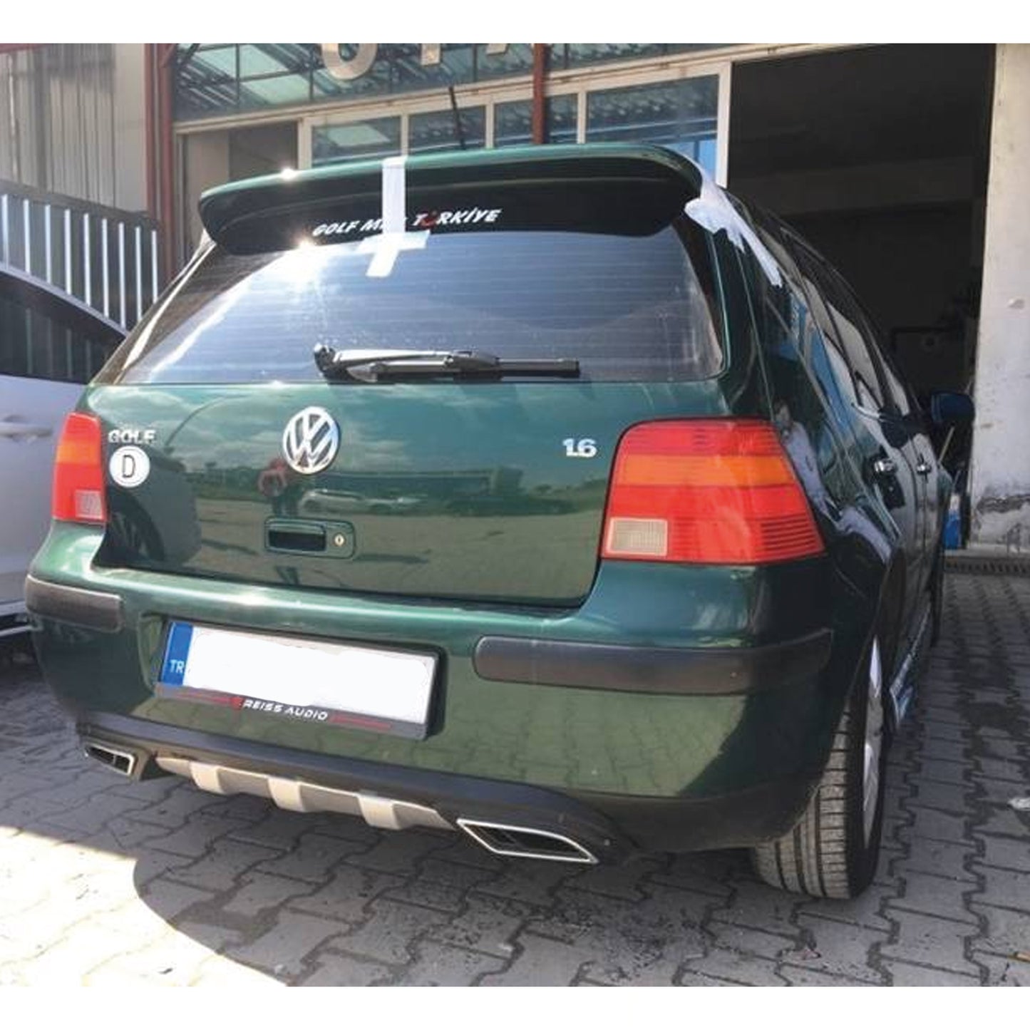 Rear Diffuser for UNI Type CR Model Custom Style Car Styling Diffüser Rear Body Kit Spoiler Bumper Lip Splitter