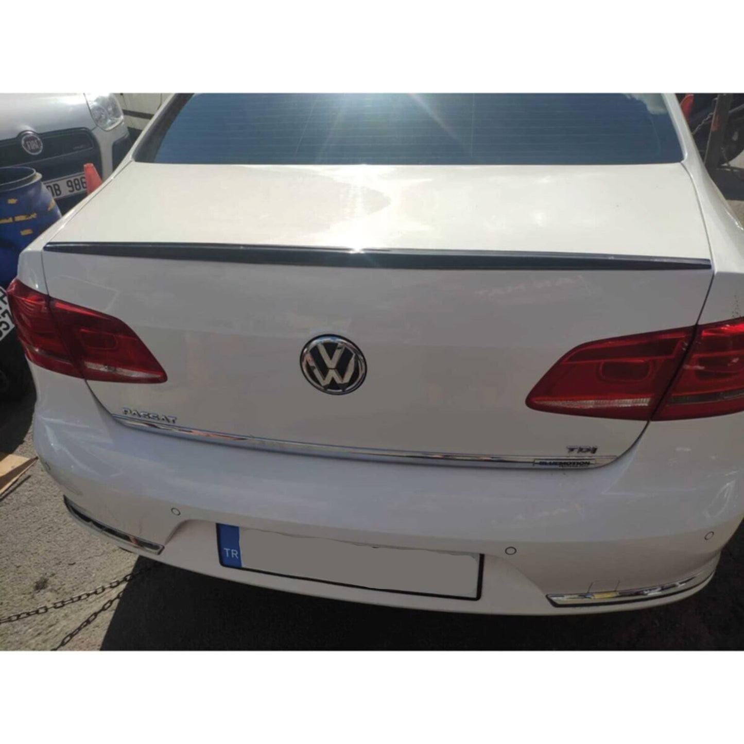 Aileron arrière pour VW Passat B7 2010 2014 en plastique dur ABS