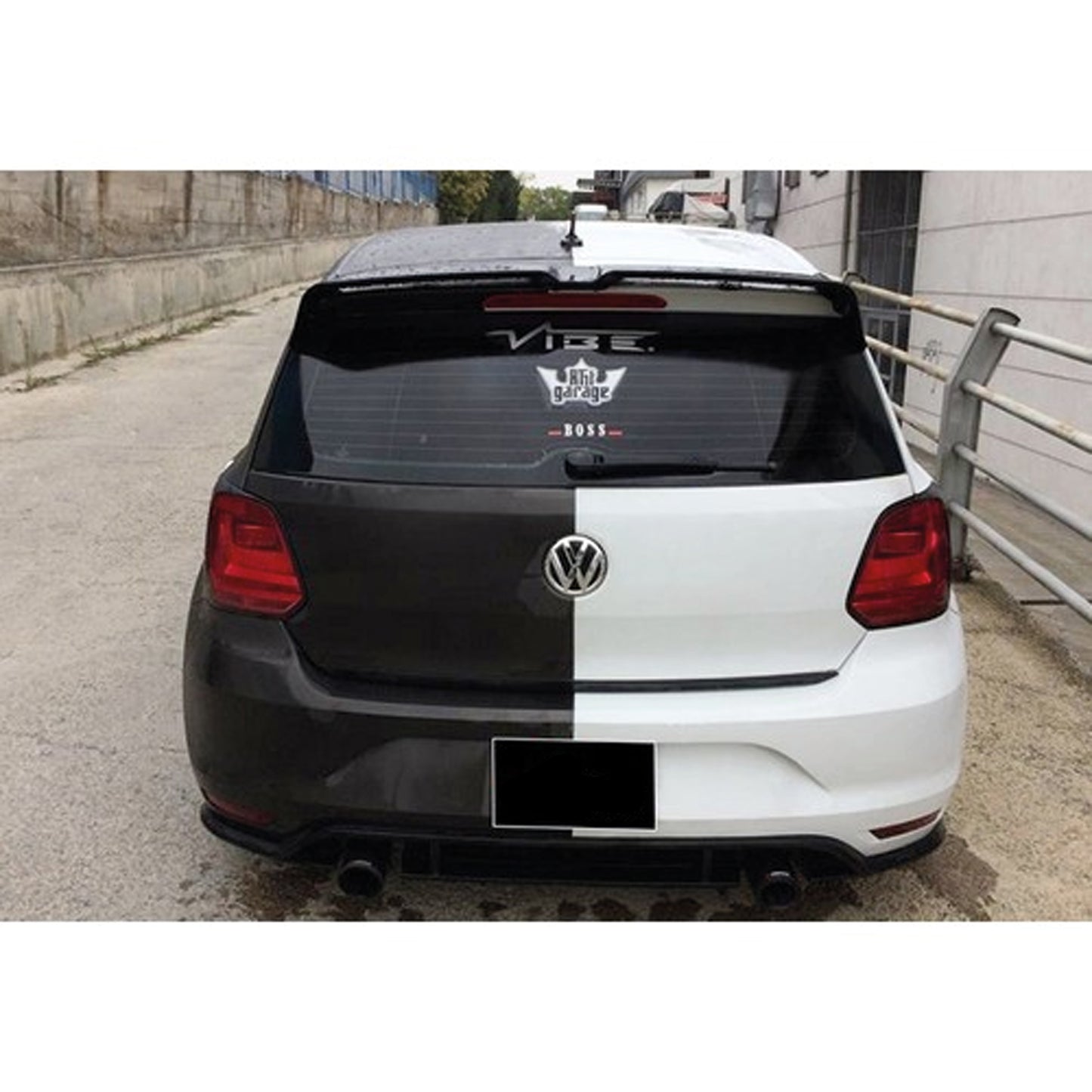 Rear Spoiler For VW Polo MK5 2009 2017 ABS Plastic