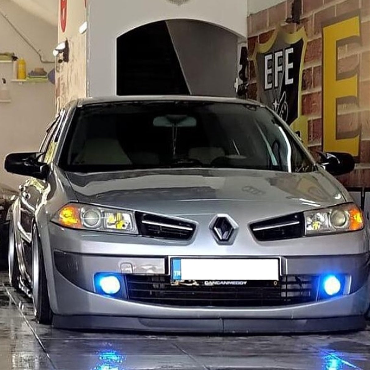 Mirror Cover For Renault Megane 2 2002 - 2009 Accessory Bright Black BAT MODEL