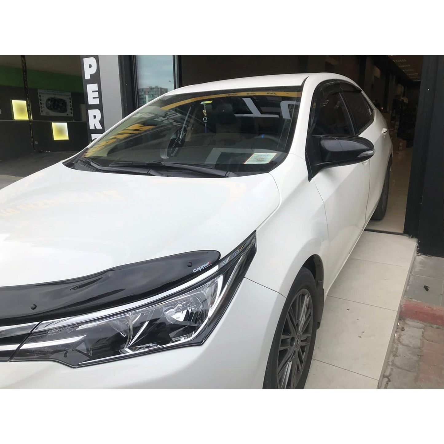Couvercle de rétroviseur pour Toyota Corolla 2014-2018 Accessoire Noir brillant MODÈLE BAT