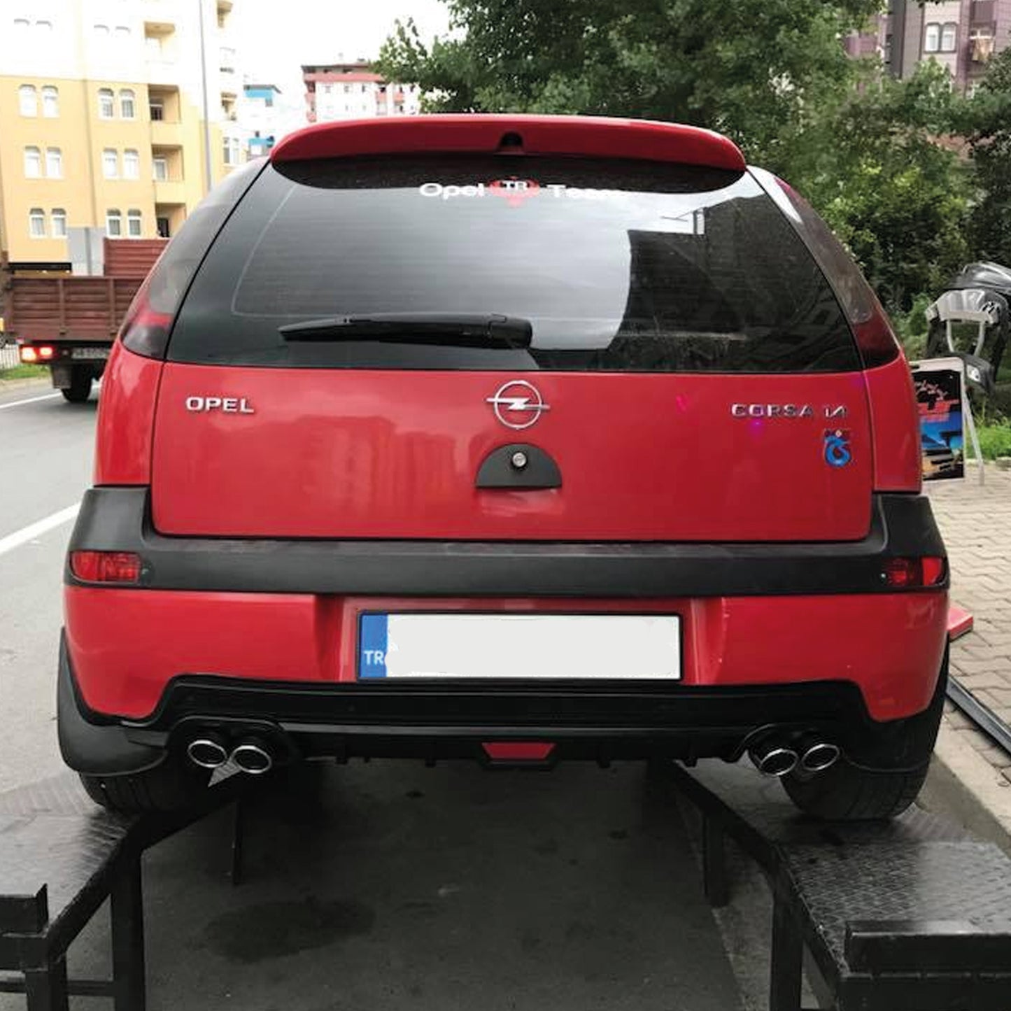 Rear Diffuser for UNI Type CO Model Custom Style Car Styling Diffüser Rear Body Kit Spoiler Bumper Lip Splitter