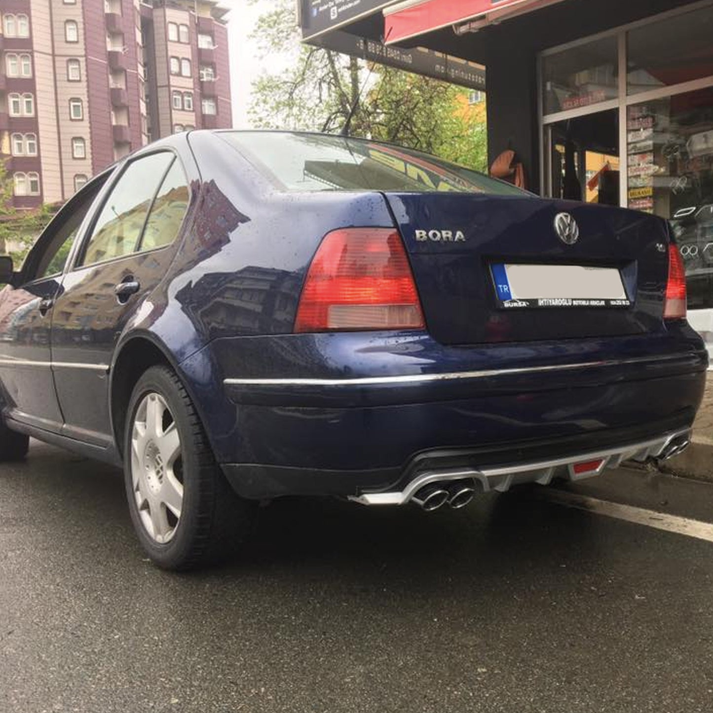 Rear Diffuser for UNI Type CO Model Custom Style Car Styling Diffüser Rear Body Kit Spoiler Bumper Lip Splitter