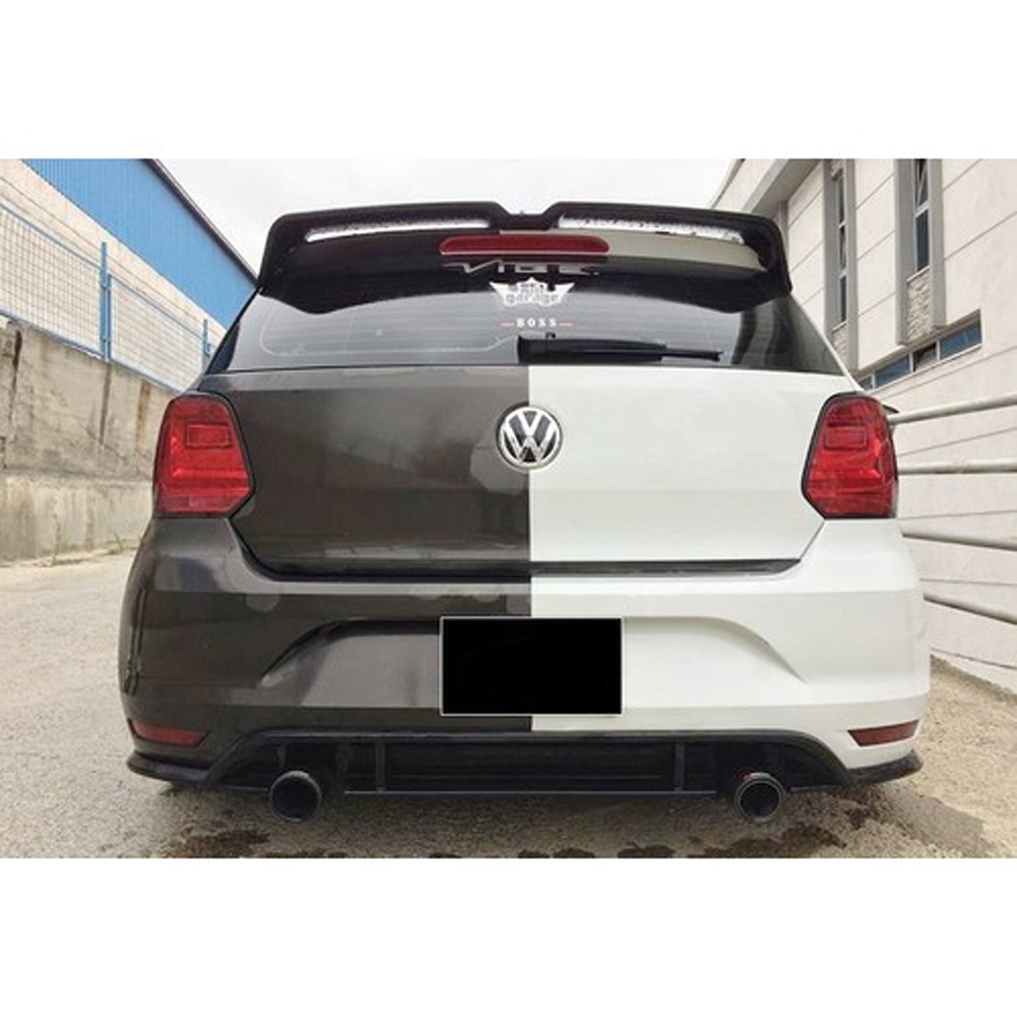 Rear Spoiler For VW Polo MK5 2009 2017 ABS Plastic