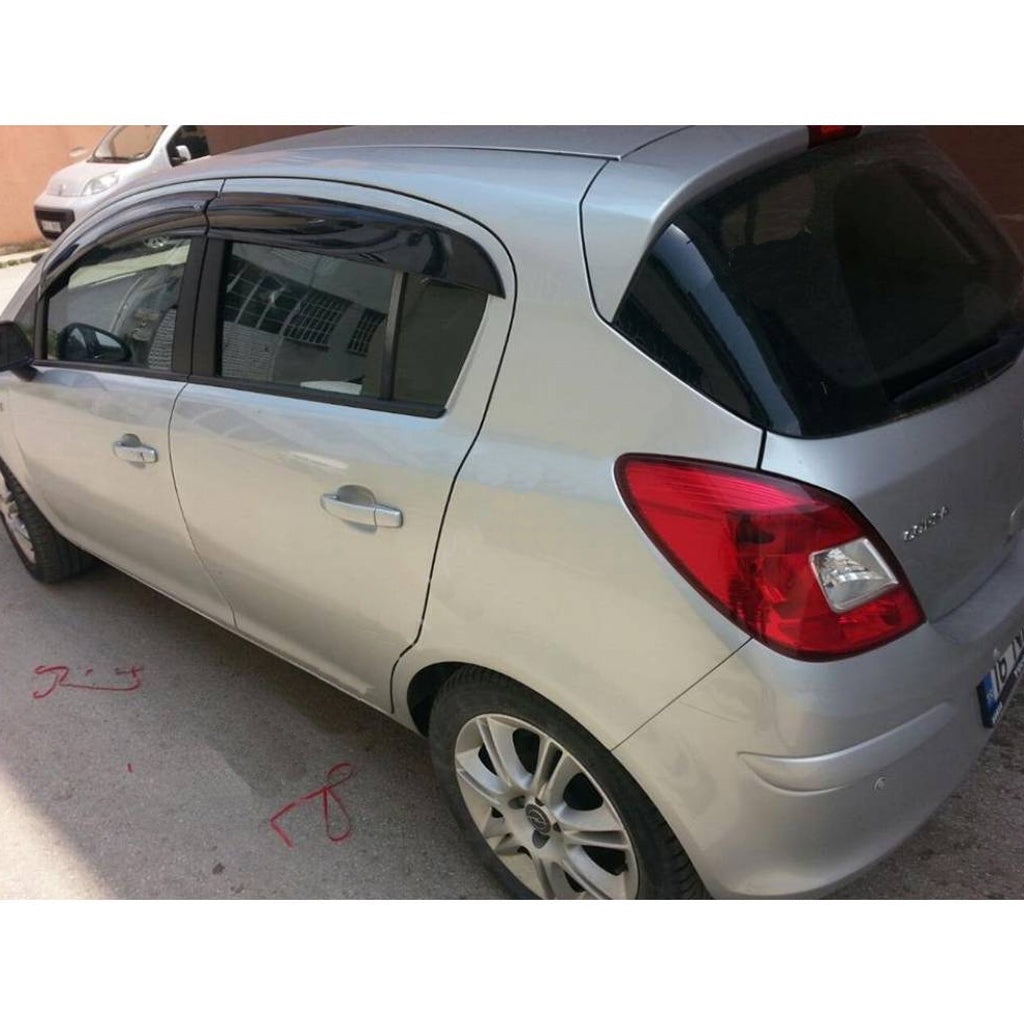 AutoVision Window Visor for Opel Vauxhall Corsa D 2006 2014 Window Wind Deflector Rain Guard Visor Awnings Accessories