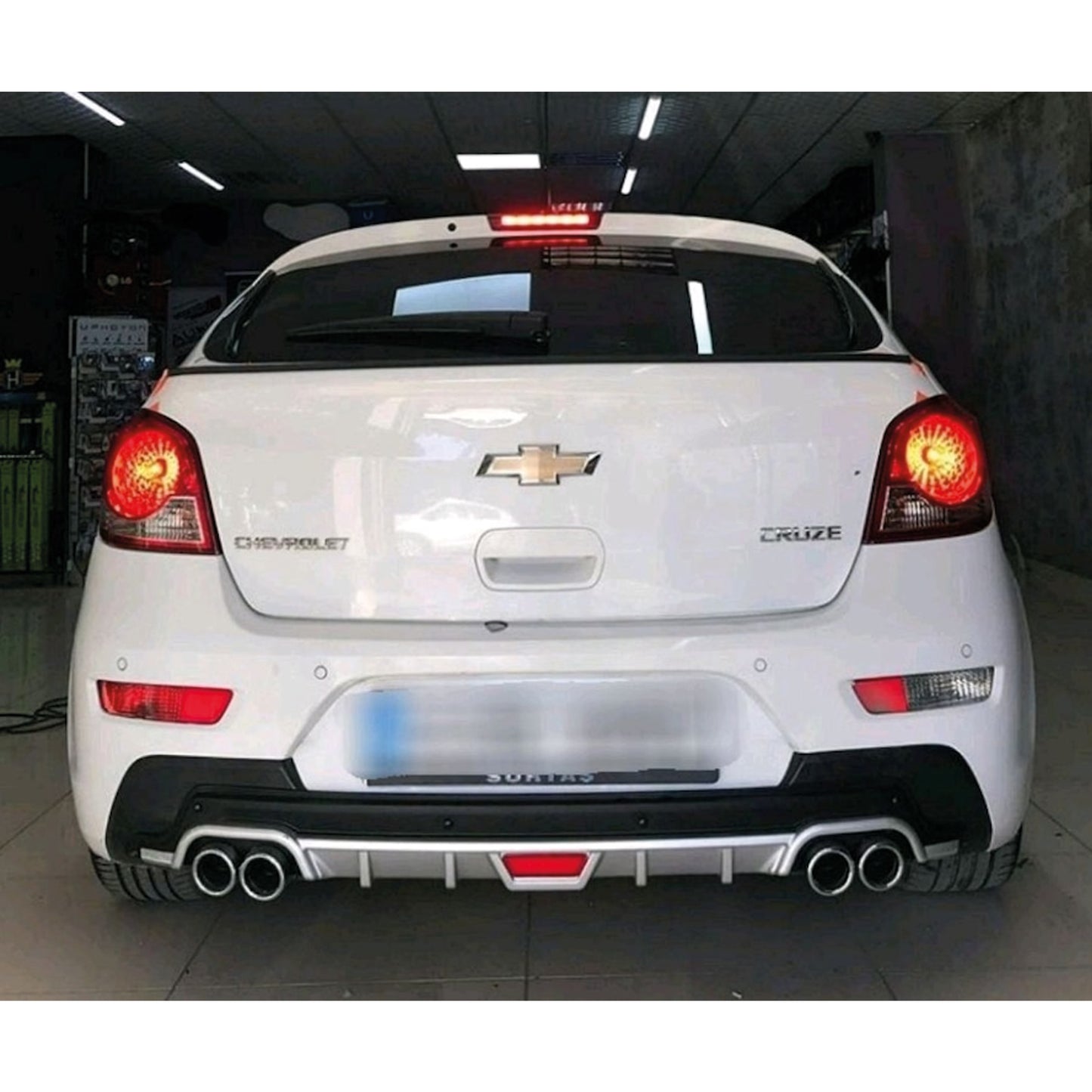 Rear Diffuser for UNI Type CO Model Custom Style Car Styling Diffüser Rear Body Kit Spoiler Bumper Lip Splitter