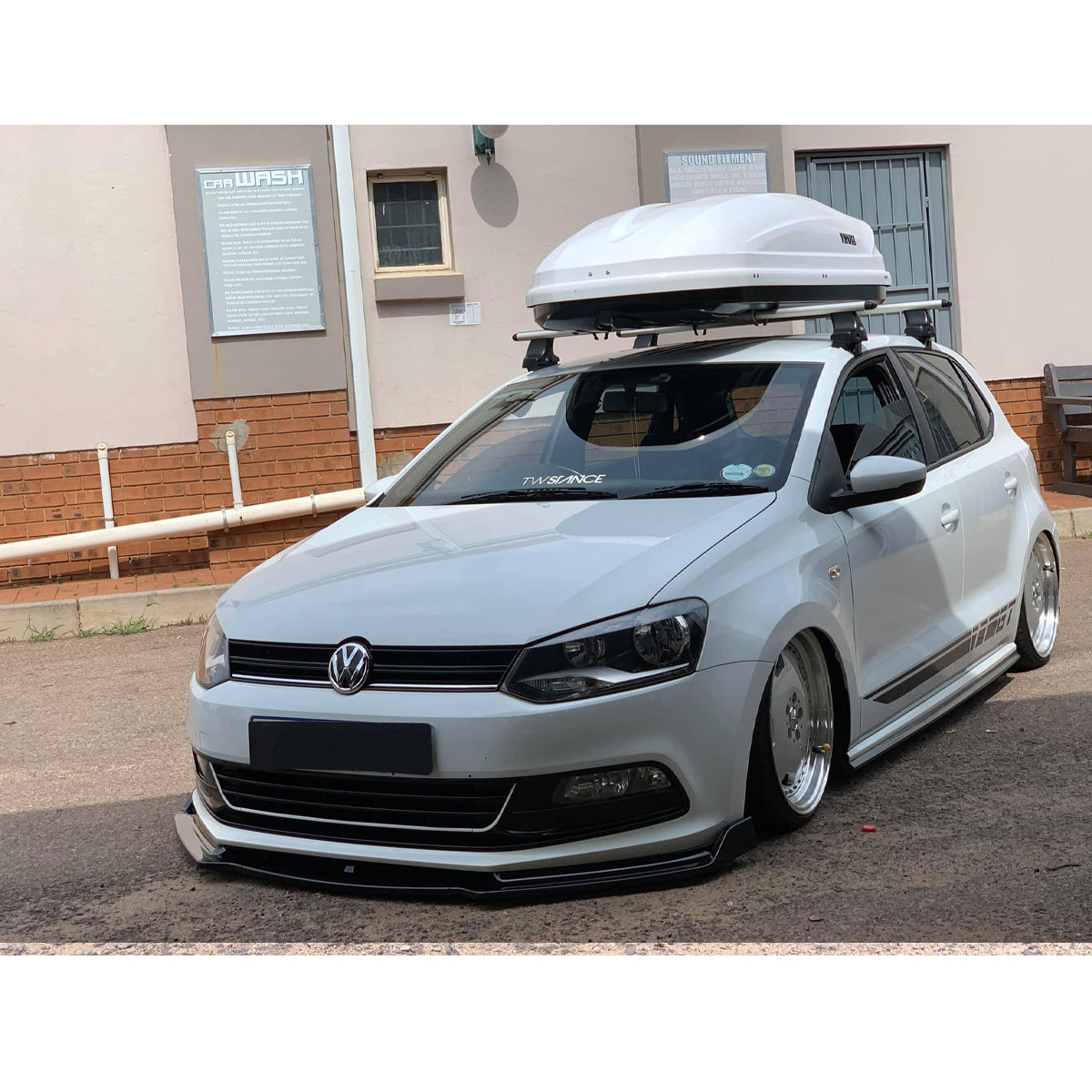 For Volkswagen VW Polo 2009-2017 3Pcs Front Bumper Lip All Cars Universal Model AutoVision