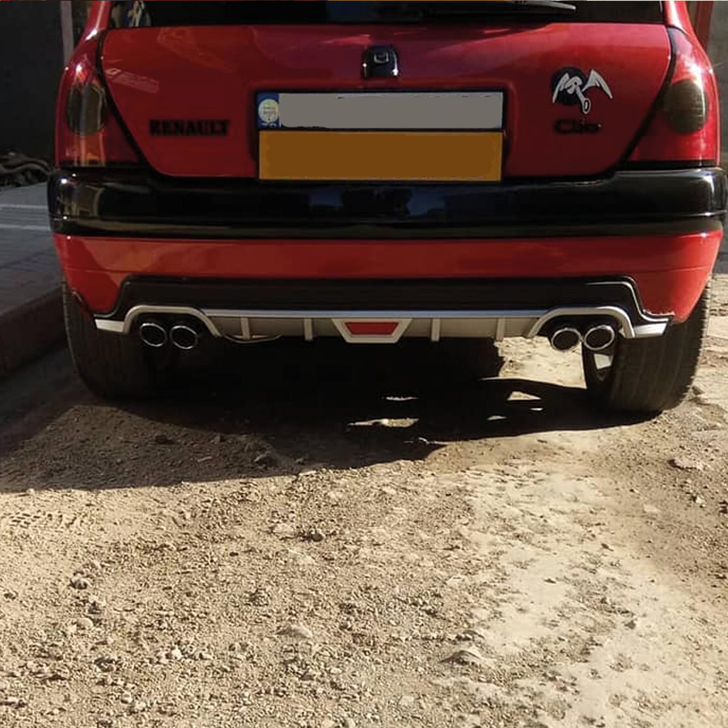 Rear Diffuser for UNI Type CO Model Custom Style Car Styling Diffüser Rear Body Kit Spoiler Bumper Lip Splitter