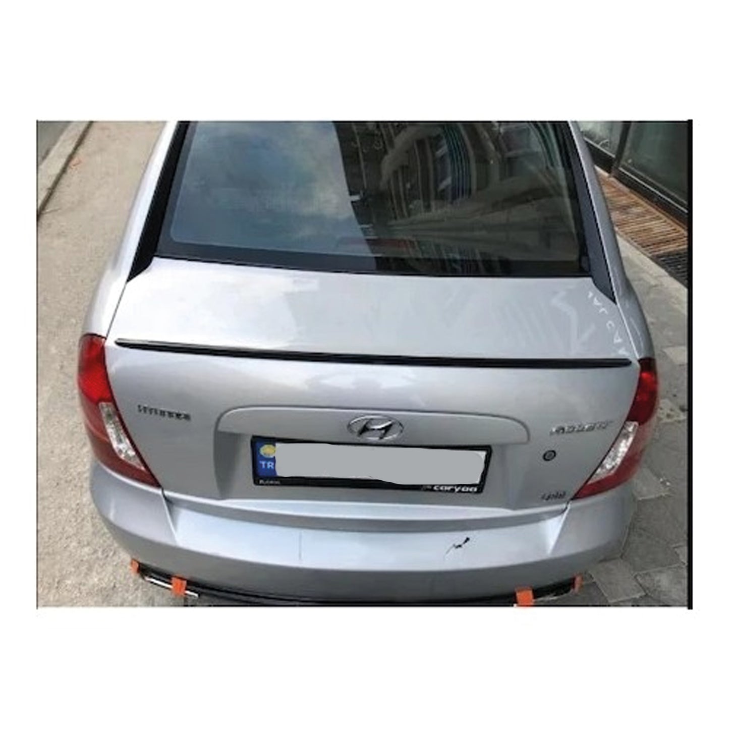 Aileron arrière pour Hyundai Accent Era 2006 2013 en plastique dur ABS
