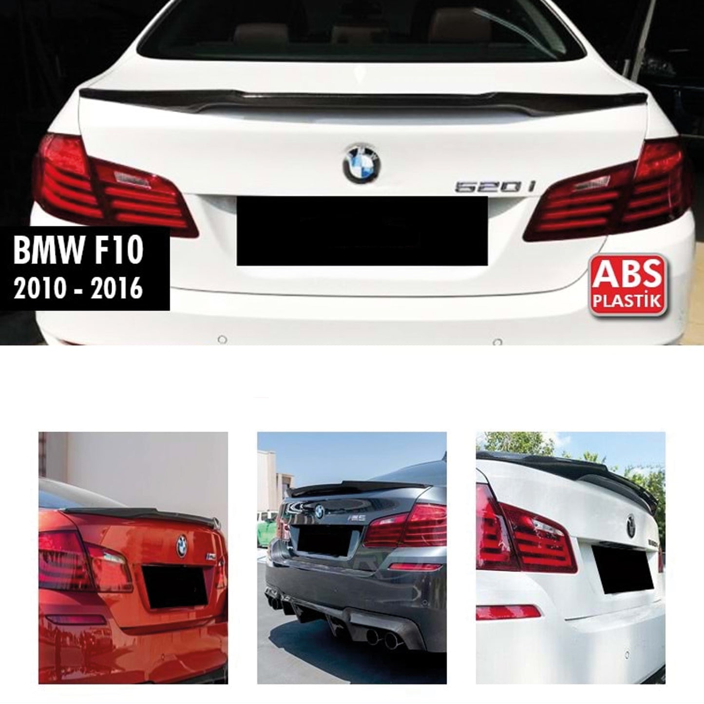 Aileron arrière pour F10 / F10 Lci M4 Type 5 Series 2010 2017 en plastique ABS