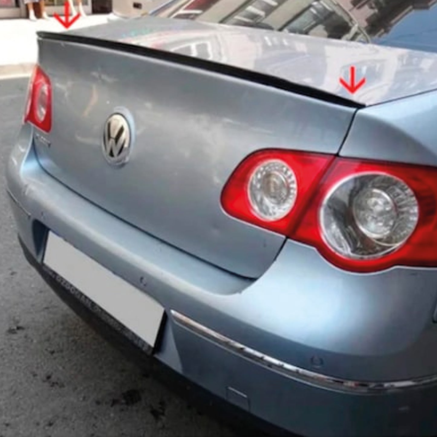 Aileron arrière pour VW Passat B6 2006 2010 en plastique dur ABS