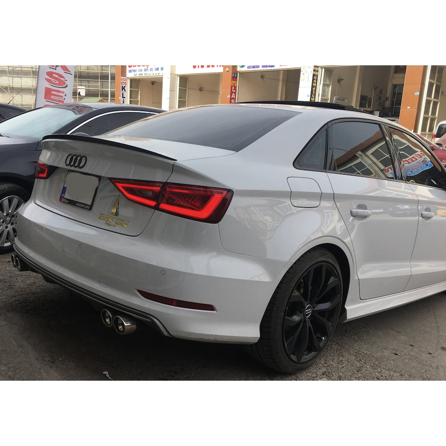 Aileron arrière pour Audi A3 Sedan 2013 2019 en plastique dur ABS