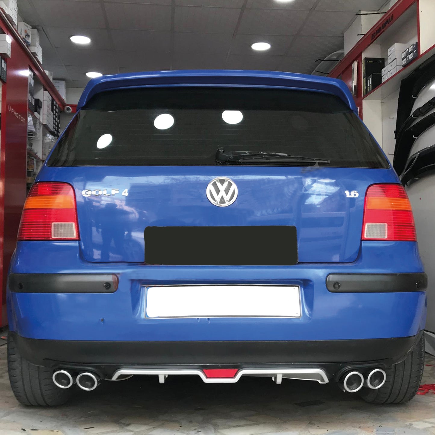Rear Diffuser for UNI Type U Model Custom Style Car Styling Diffüser Rear Body Kit Spoiler Bumper Lip Splitter