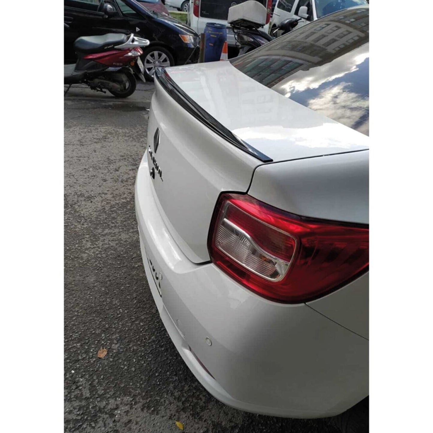Rear Spoiler For Renault Symbol 2013 2020 ABS Hard Plastic