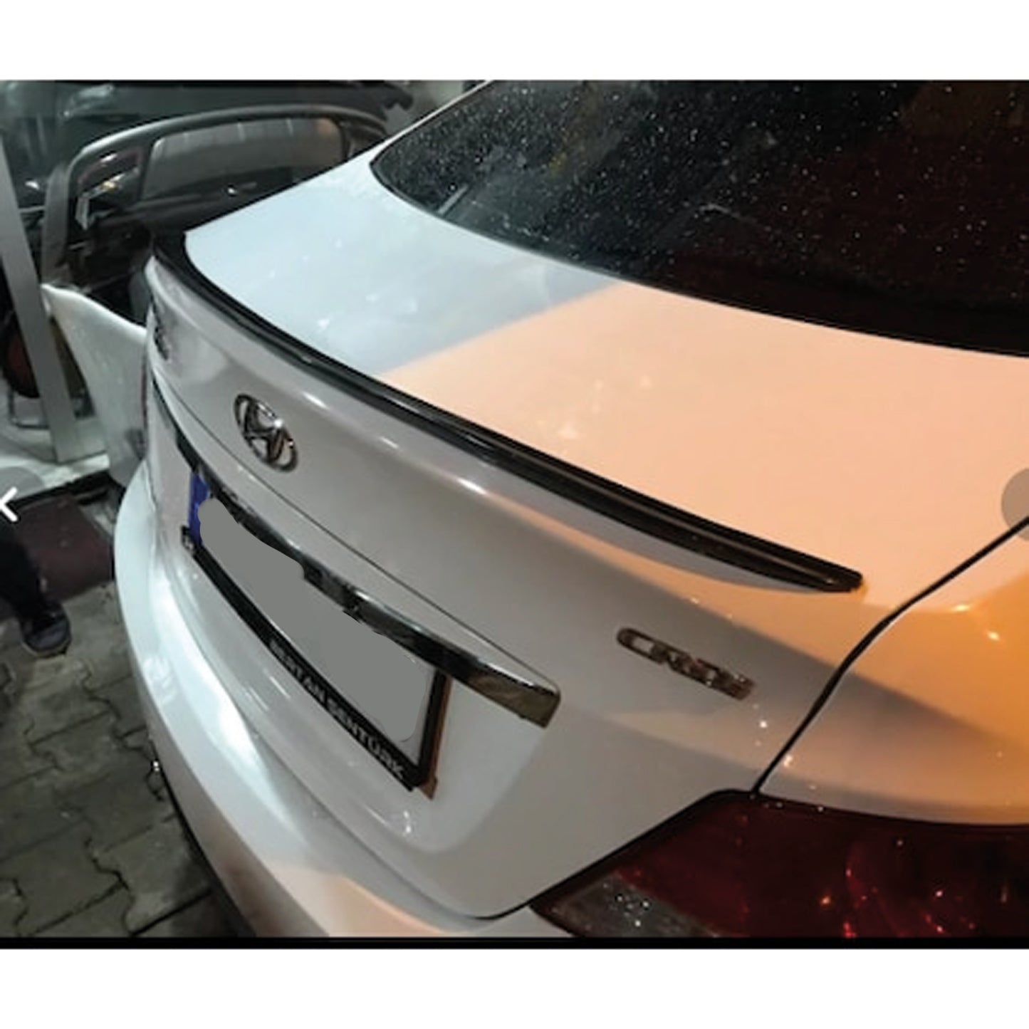 Rear Spoiler For Hyundai Accent Blue 2011 2018 ABS Hard Plastic