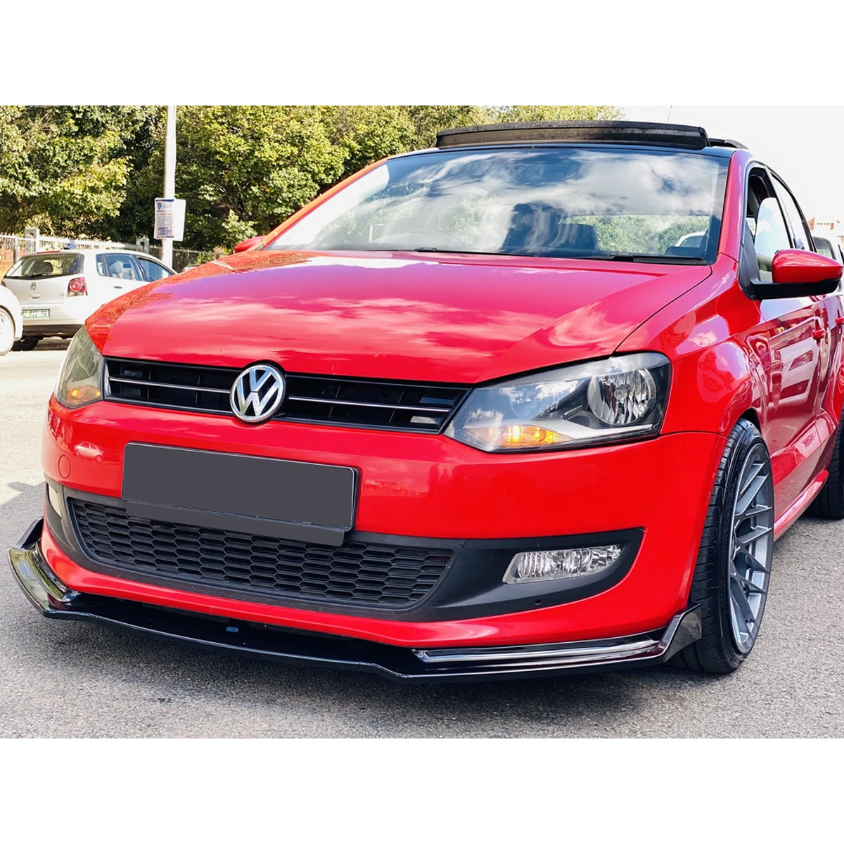 For Volkswagen VW Polo 2009-2017 3Pcs Front Bumper Lip All Cars Universal Model AutoVision