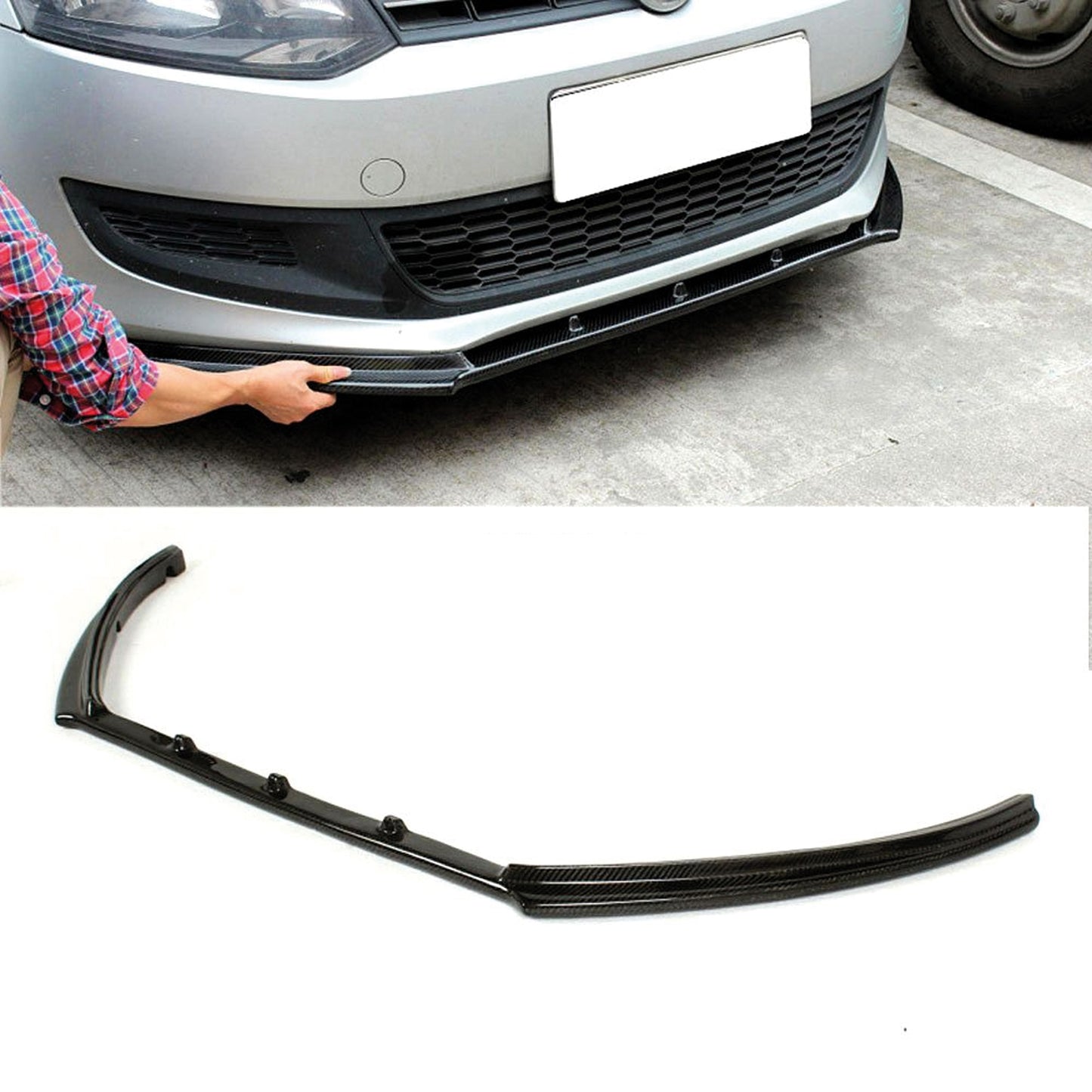 AutoVision Polo MK5 Basic Front Bumper Lip All Cars Universal Model