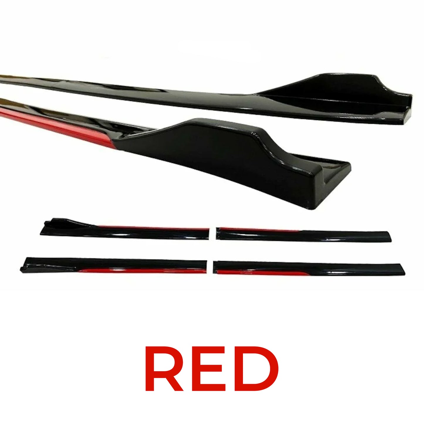 AutoVision Universal Side Skirts 8pcs All Cars Universal Model