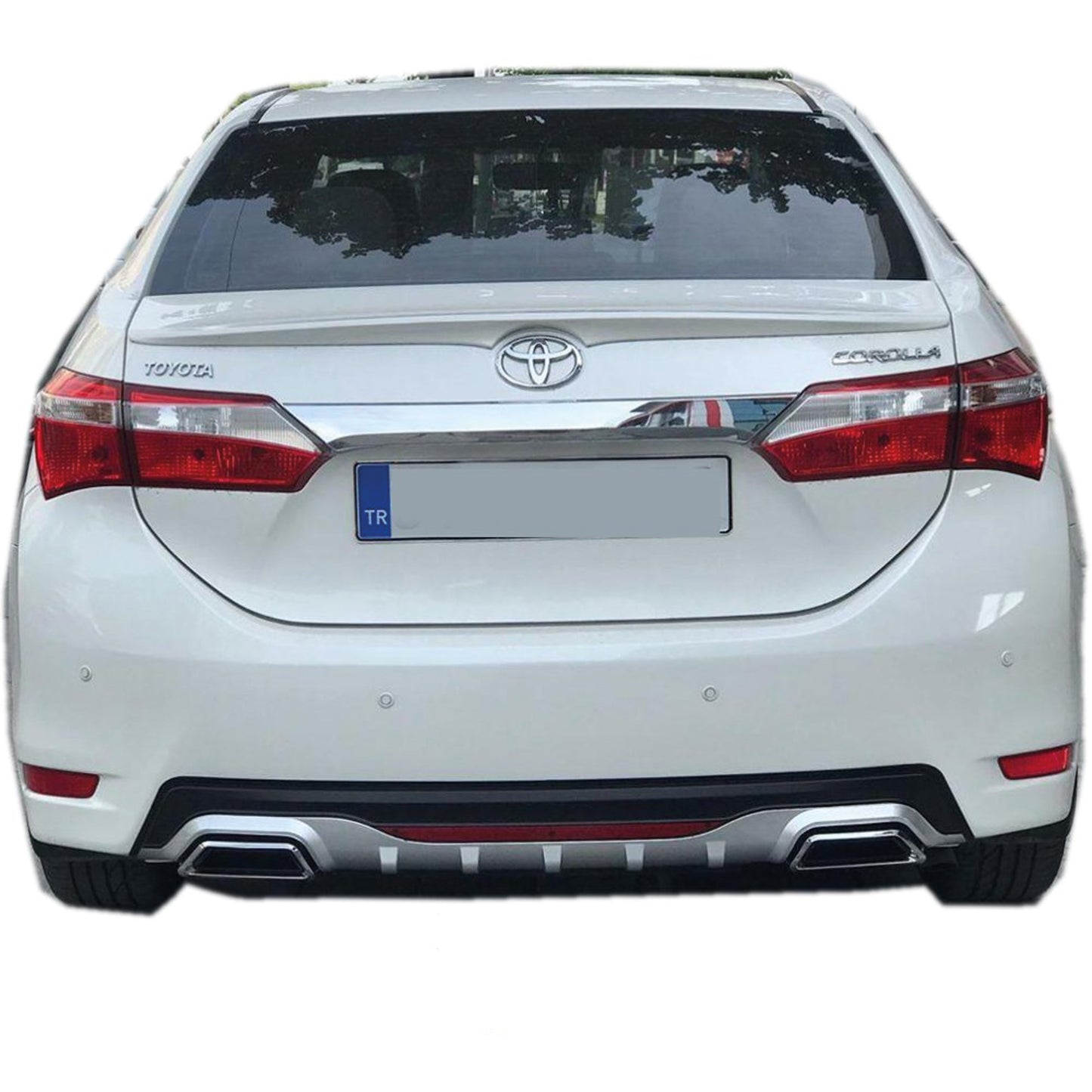 Rear Diffuser for C Type Sq Model Custom Style Car Styling Diffüser Rear Body Kit Spoiler Bumper Lip Splitter