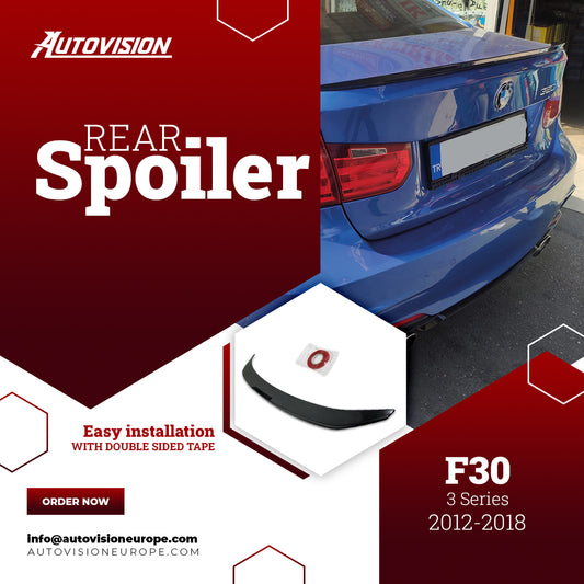 Rear Spoiler For BMW F30 3 series 2012 2018 ABS Hard Plastic