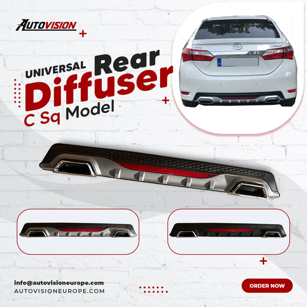 Rear Diffuser for C Type Sq Model Custom Style Car Styling Diffüser Re – AutoVision  Europe