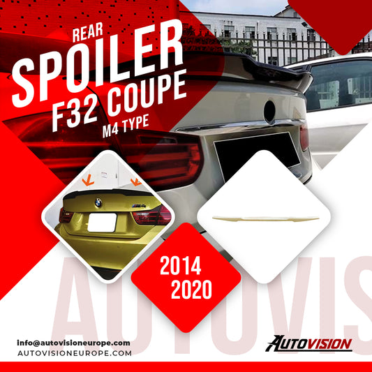 Rear Spoiler For F32 / F32 Lci Coupe M4 Series 2014 2020 ABS Plastic