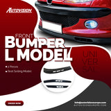 AutoVision L Model Front Bumper Lip All Cars Universal Model