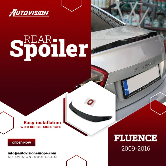 Rear Spoiler For Renault Fluence 2009 2016 ABS Hard Plastic