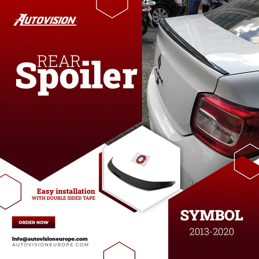 Rear Spoiler For Renault Symbol 2013 2020 ABS Hard Plastic
