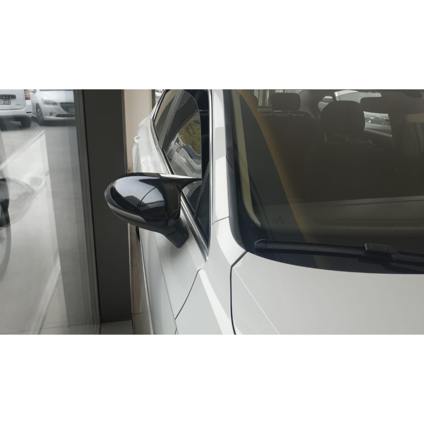 Mirror Cover For Opel Vauxhall Corsa E 2014-2019 Accessory Bright Black BAT MODEL