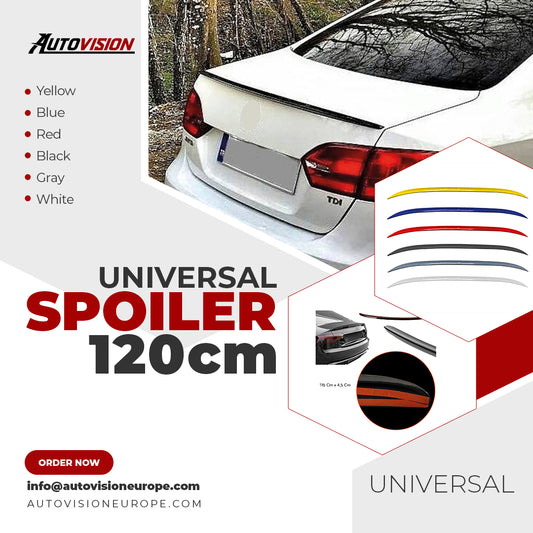 Rear Spoiler for All Model Plastic Gloss Black Spoiler Trunk Wing Spoiler Color Options