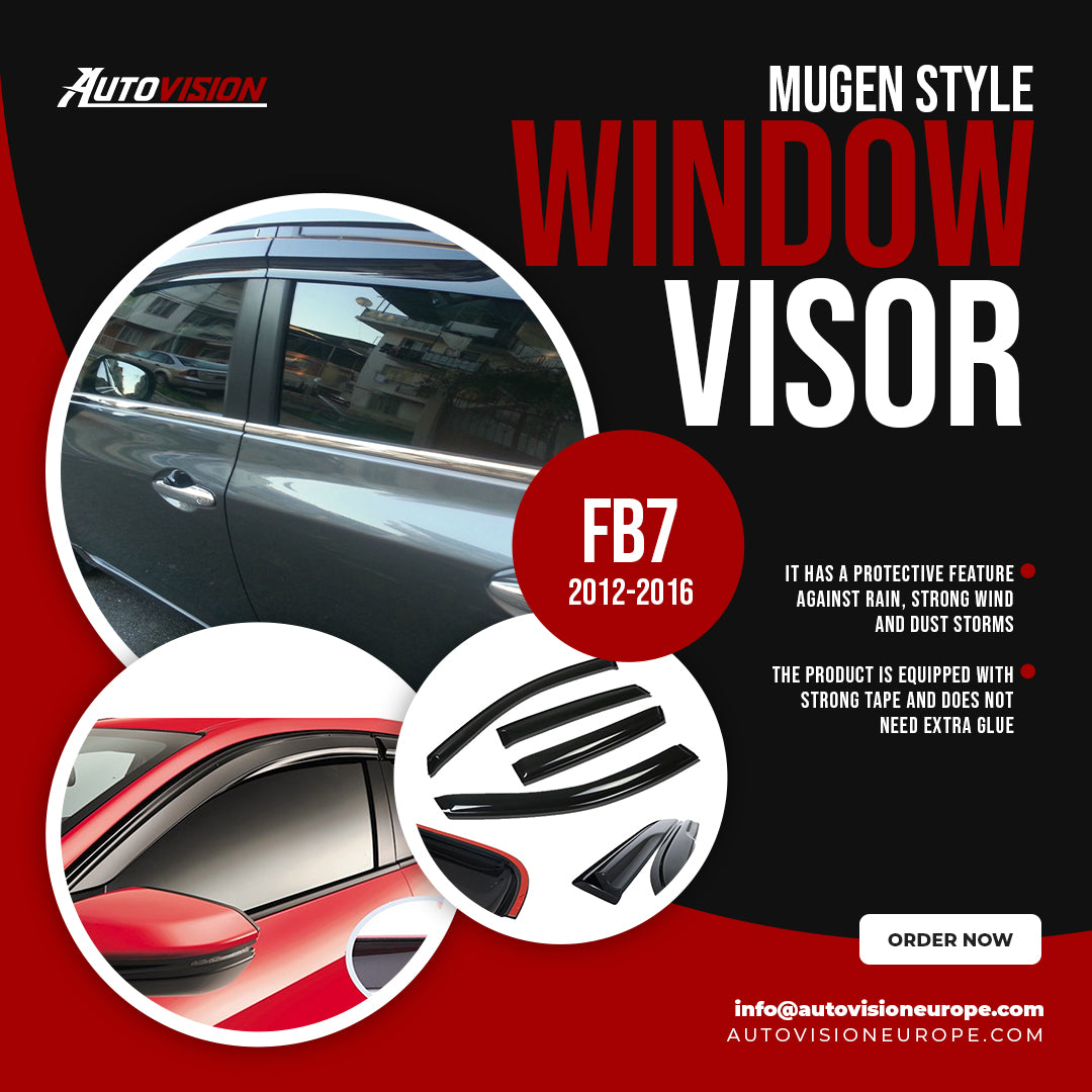 AutoVision Pare-brise pour Honda Civic FB7 2012-2016 Déflecteur de vent de fenêtre Pare-pluie Pare-soleil Accessoires