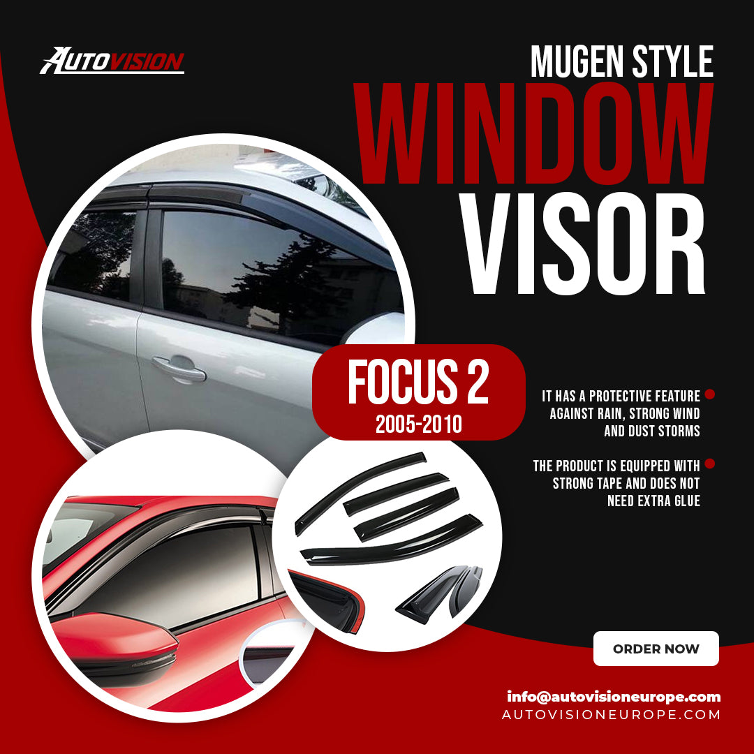 AutoVision Pare-brise pour Fiat Focus 2 2005-2010 Déflecteur de vent de fenêtre Pare-pluie Pare-soleil Accessoires