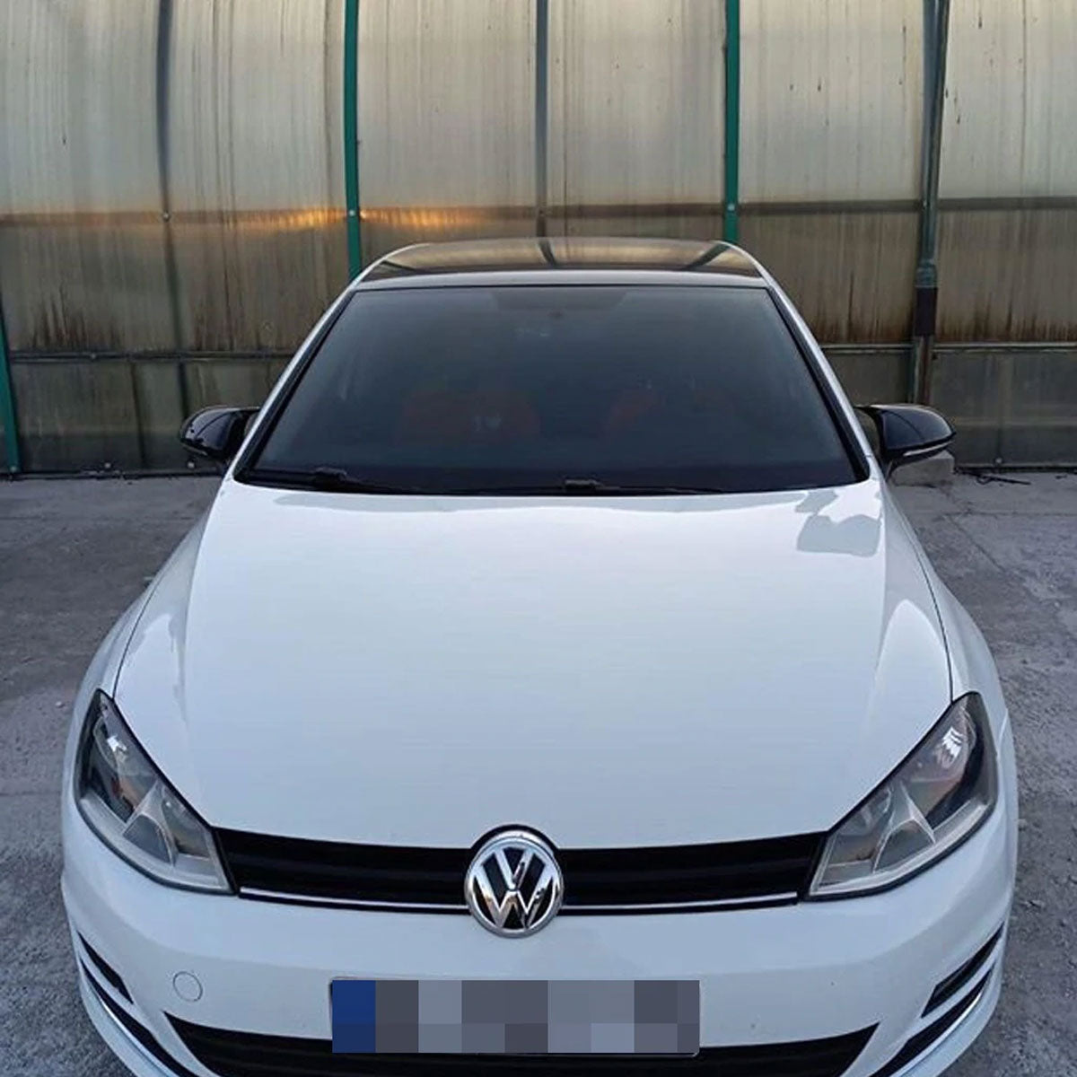 Mirror Cover For VW Golf 7 7,5 2012-2019 Accessory Bright Black BAT MODEL
