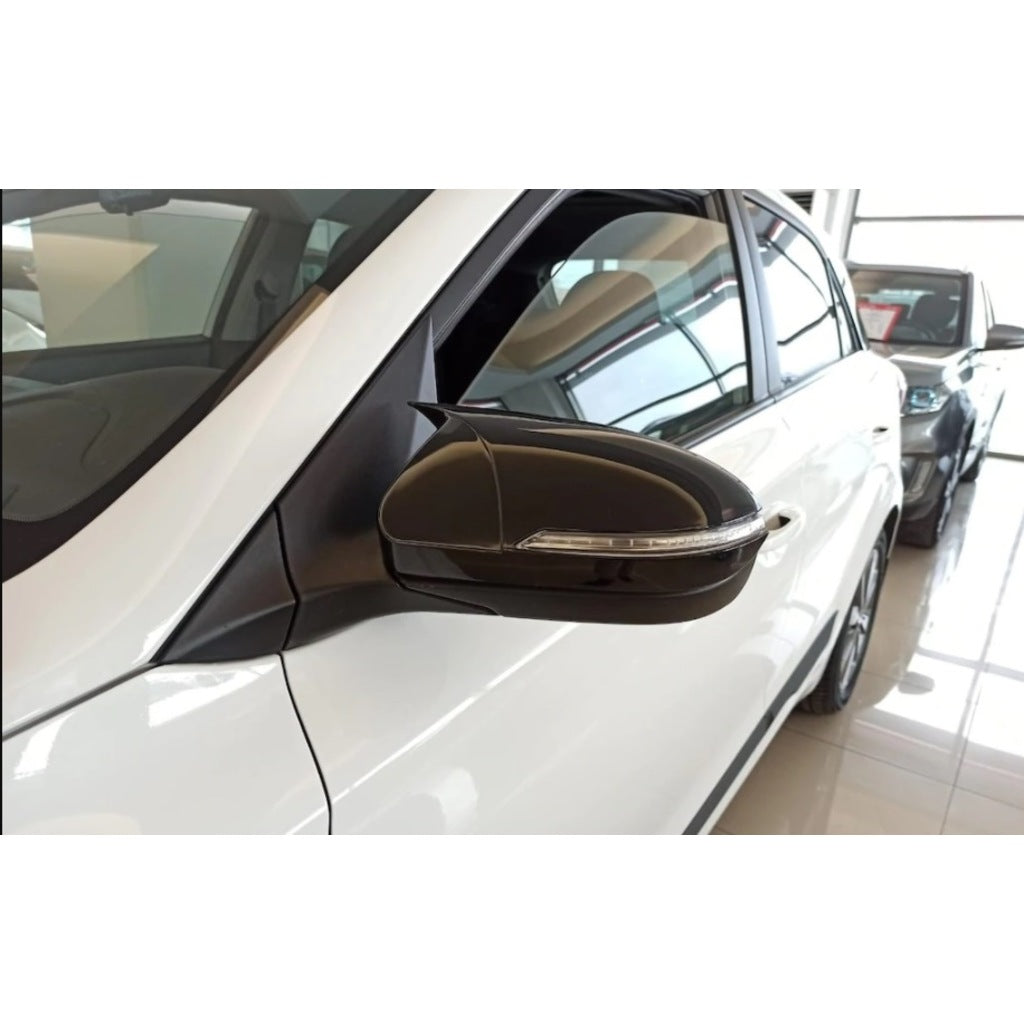 Mirror Cover For Hyundai i20 with Signal 2014-2018 Accessory Bright Black BAT MODEL