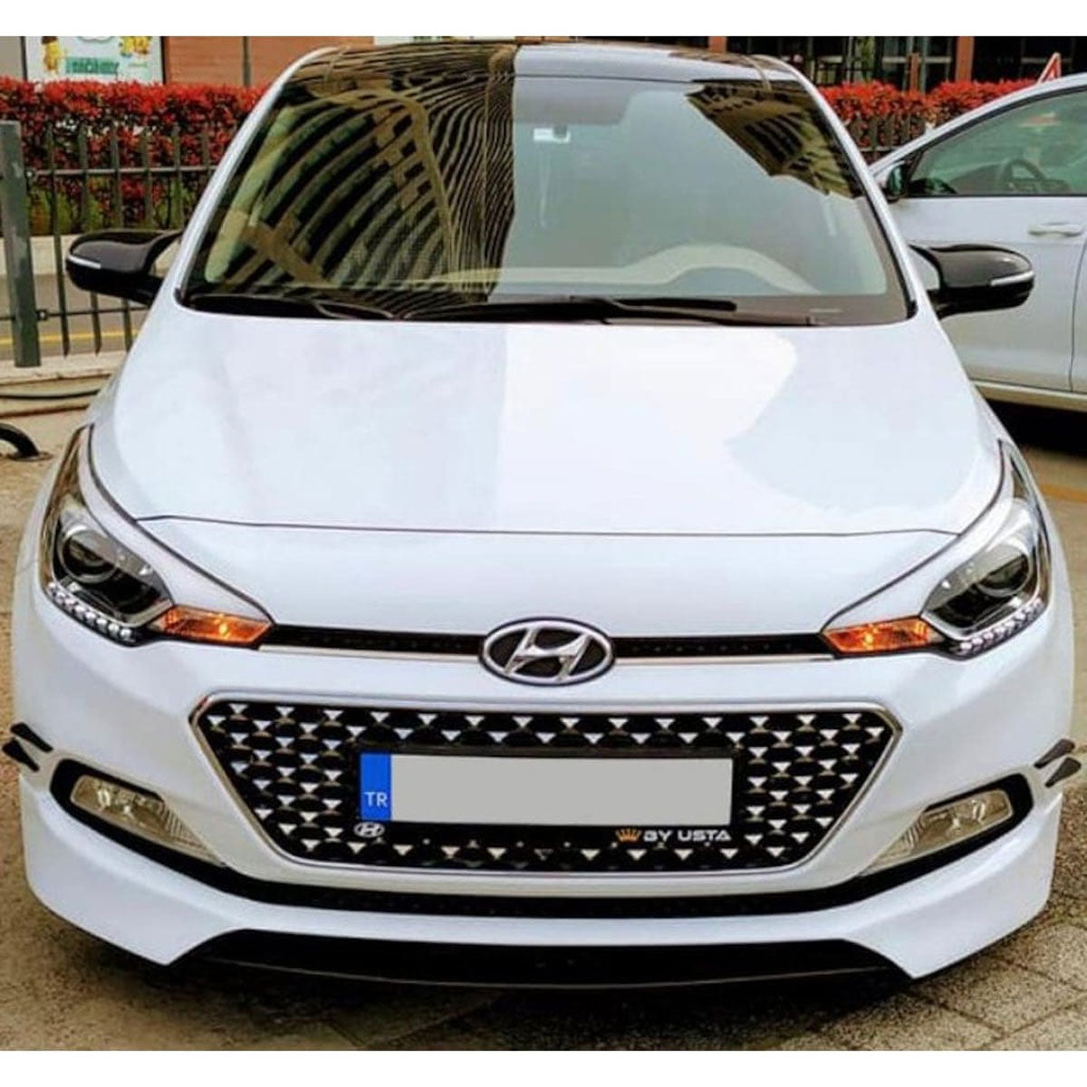 Mirror Cover For Hyundai i20 with Signal 2014-2018 Accessory Bright Black BAT MODEL