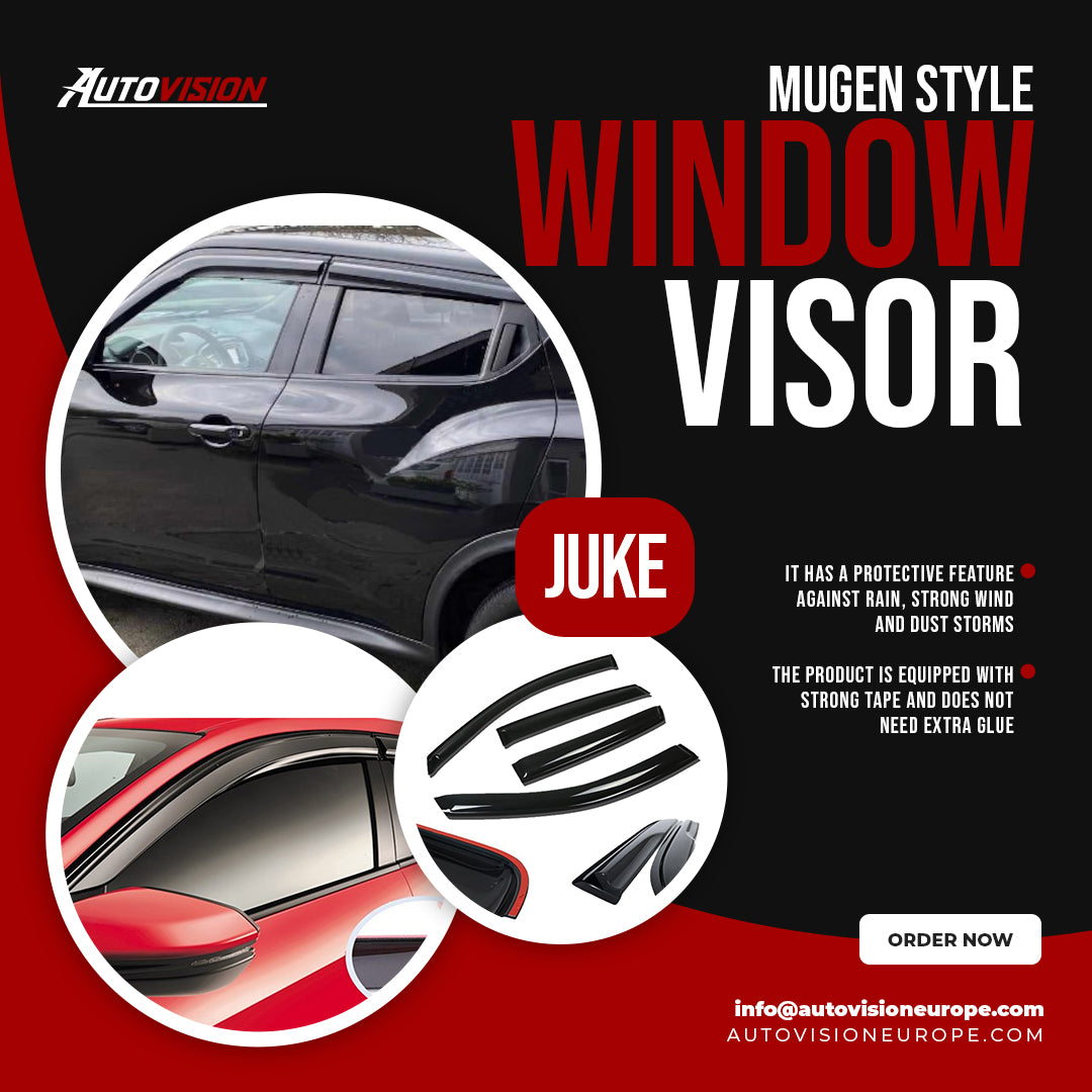 AutoVision Pare-brise pour Nissan JUKE Déflecteur de vent de fenêtre Pare-pluie Pare-soleil Accessoires de pare-soleil
