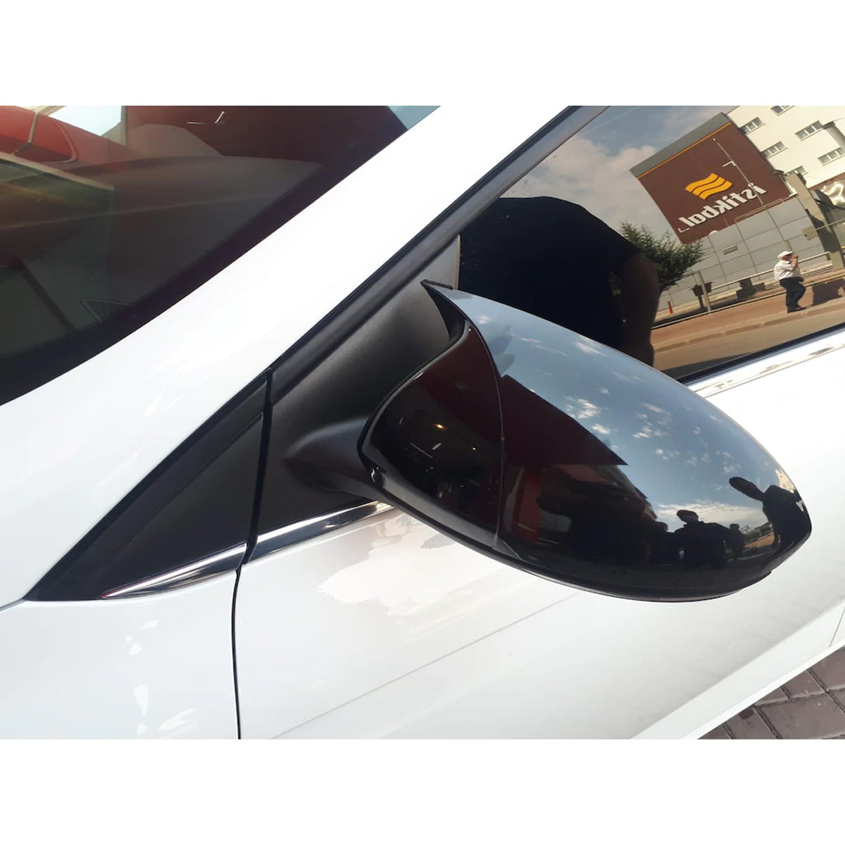 Mirror Cover For Renault Megane 3 2008 - 2016 Accessory Bright Black BAT MODEL