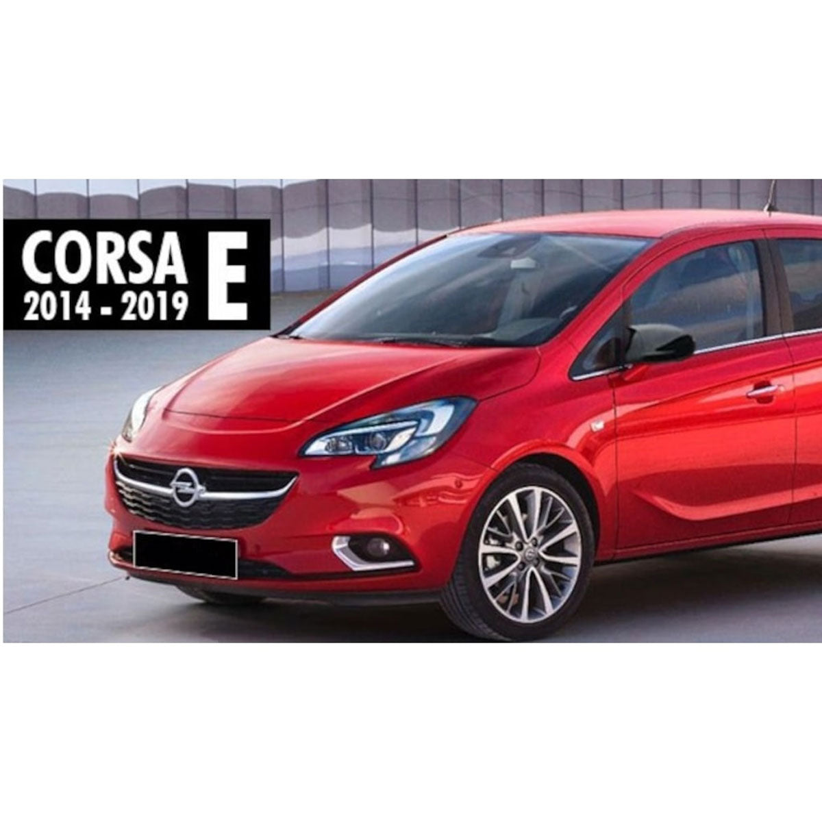 Mirror Cover For Opel Vauxhall Corsa E 2014-2019 Accessory Bright Black BAT MODEL