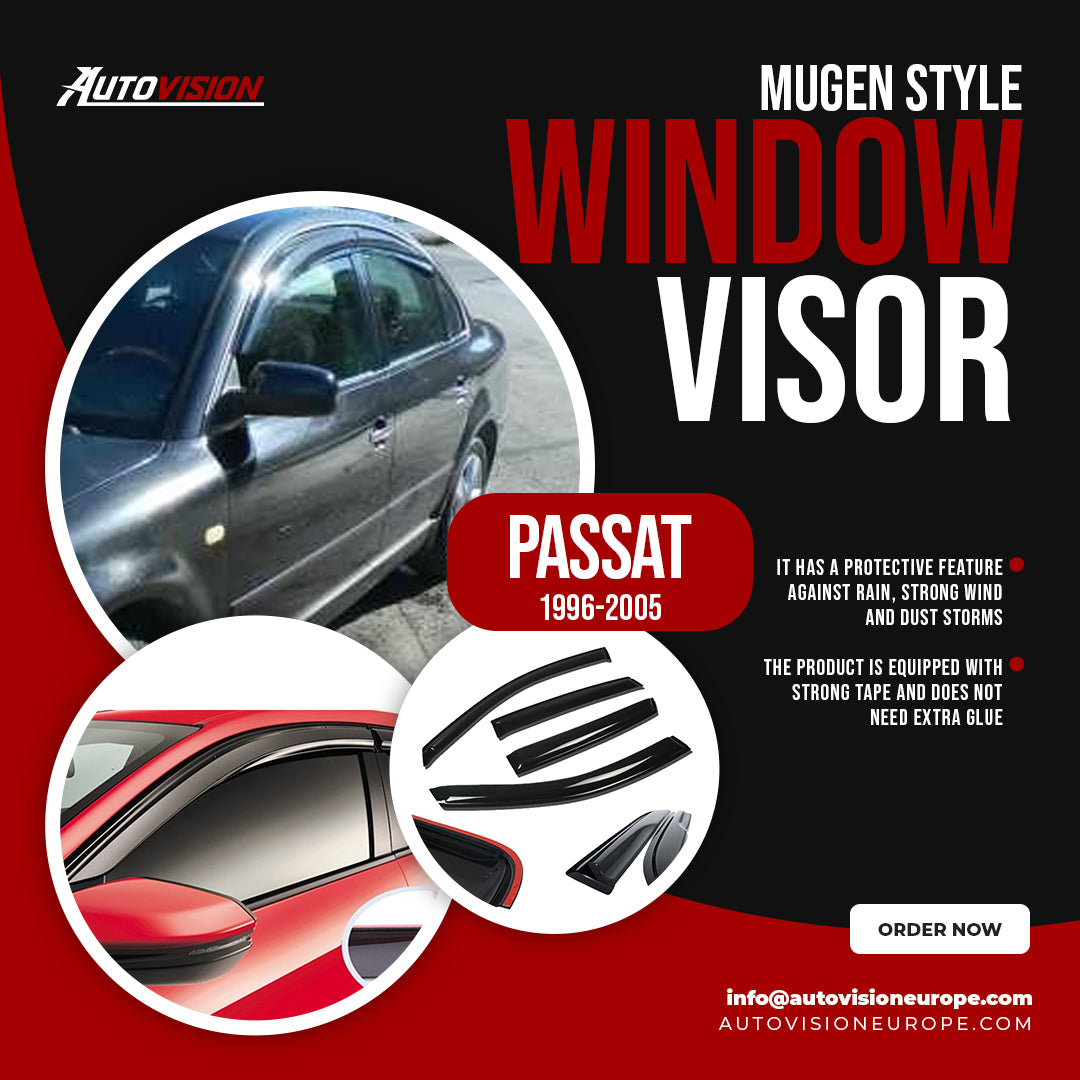 AutoVision Pare-brise pour VW Passat 1996-2005 Déflecteur de vent de fenêtre Pare-pluie Pare-soleil Accessoires de pare-soleil