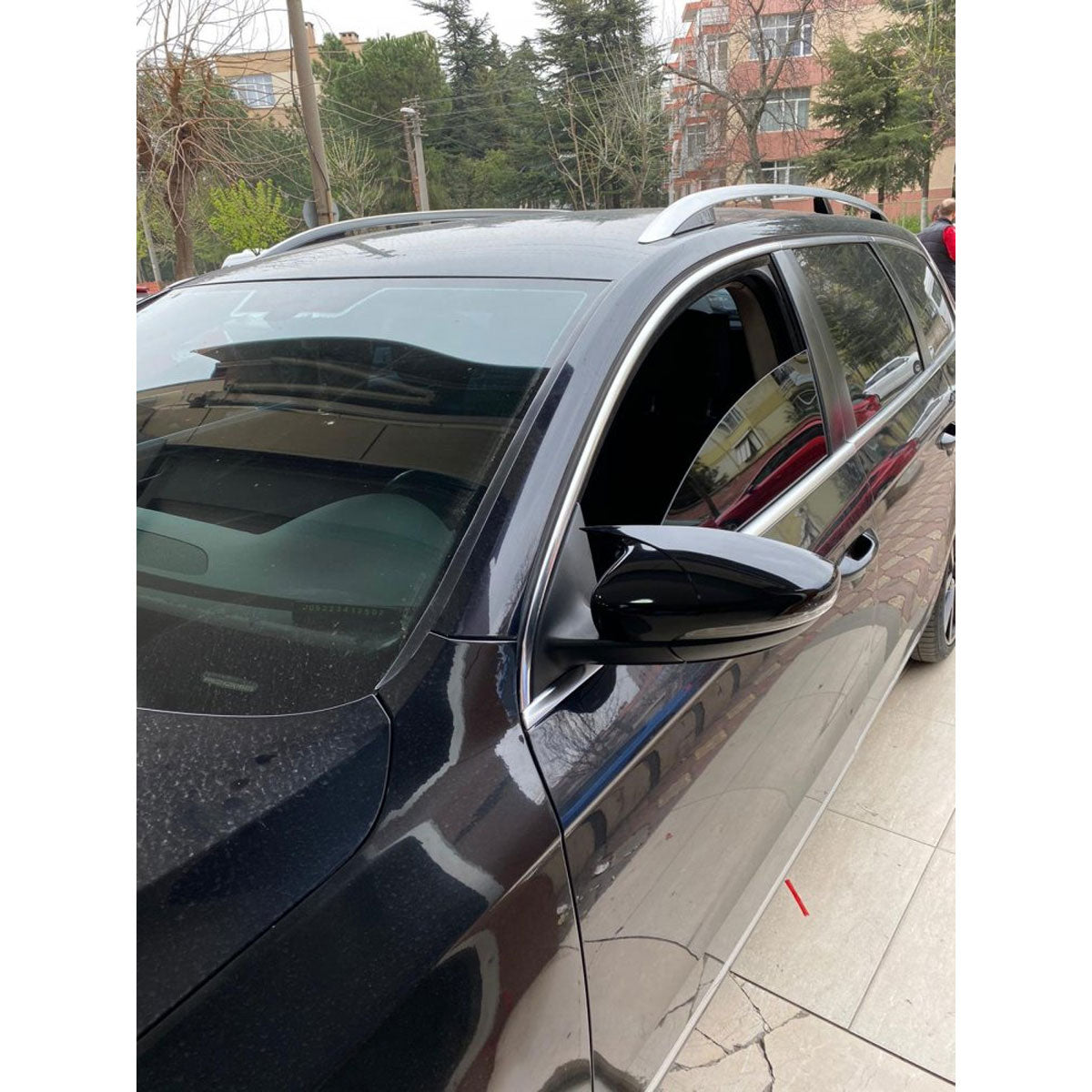 Mirror Cover For VW Passat B7 2011-2014 Accessory Bright Black BAT MODEL